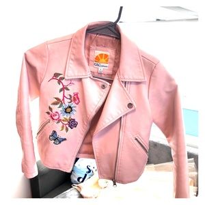 Girls Size 6 Leather Jacket...great condition!